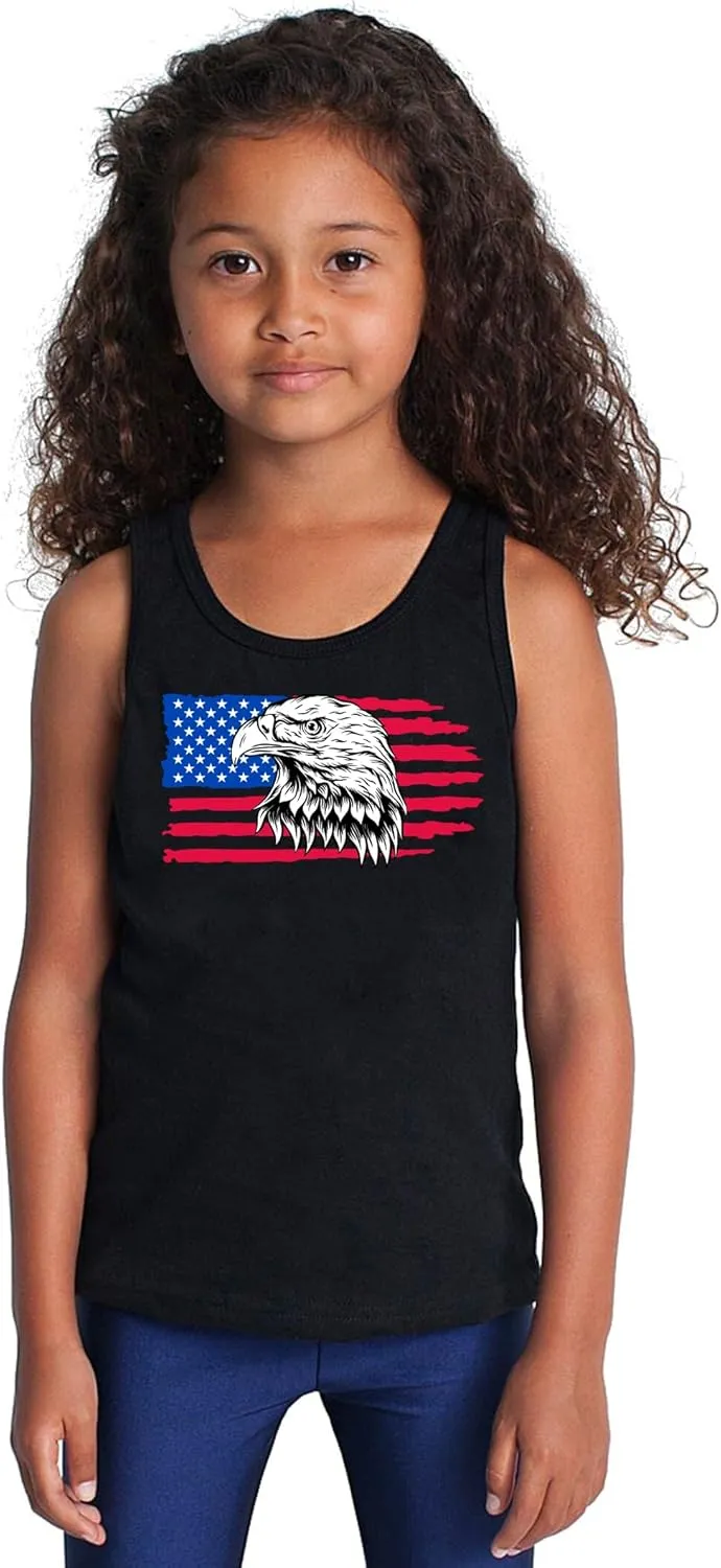 4th of July Tank Tops Boys Girls American Flag Shirts Kids Patriotic USA T-Shirt Cotton Sleeveless Tees Tops 1-7T