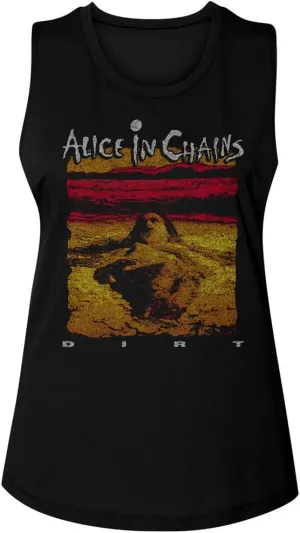 Alice in Chains T-Shirt Dirt Album Cover Womens Muscle Tank Top 90s Music Womens Summer Tops