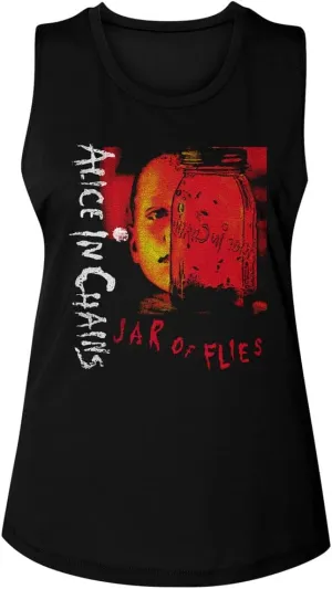 Alice in Chains T Shirt Jar of Files Womens Muscle Tank Top 90s Music Womens Summer Tops