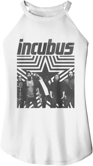 American Classics Incubus Band Star Background Womens Sleeveless Rocker Tank Top 90s Music Graphic Tees