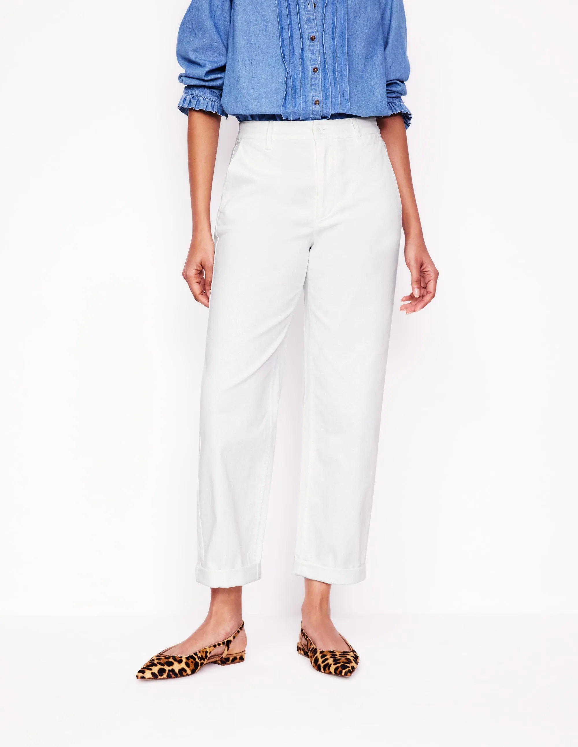 Barnsbury Chino Trousers-White