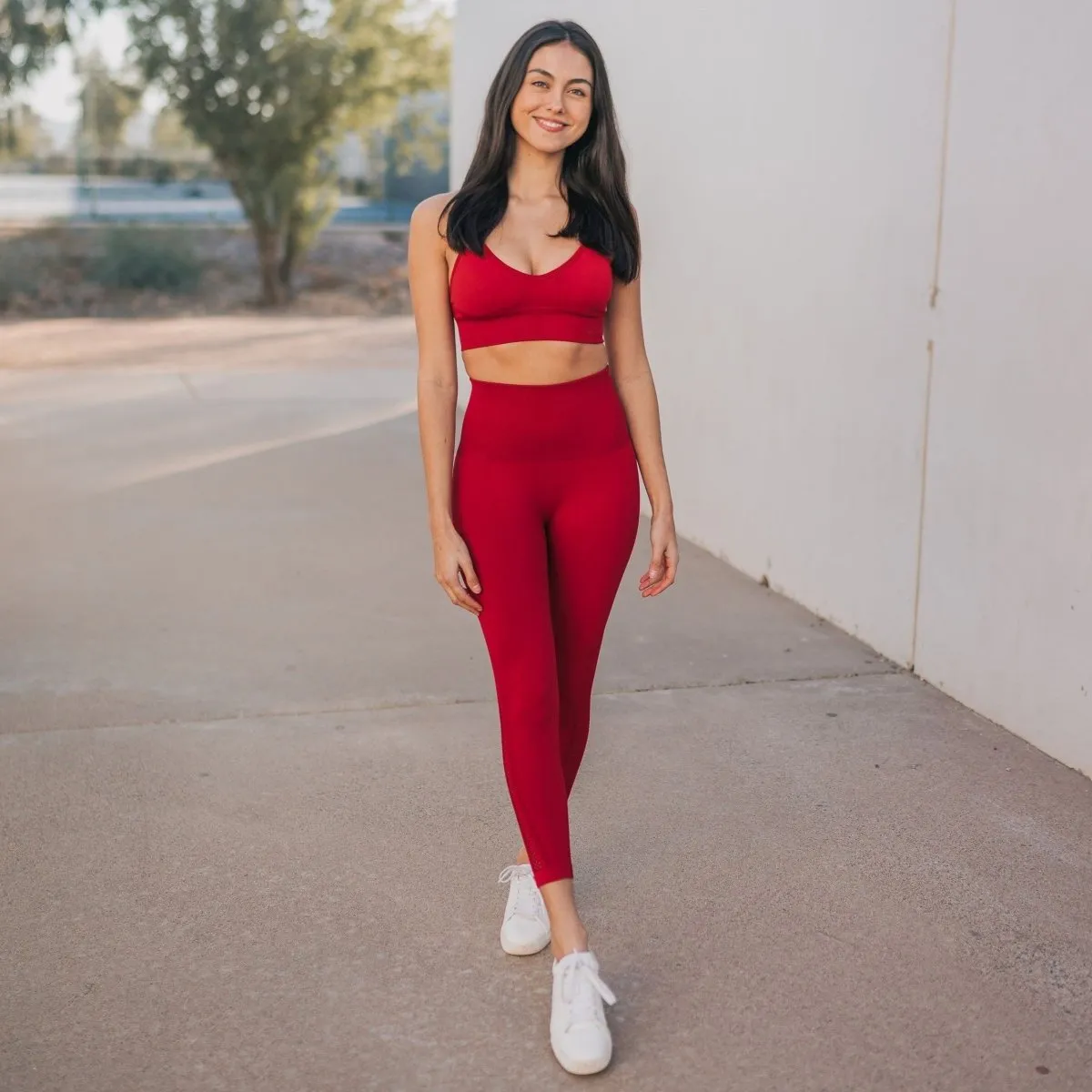 Beyond Seamless 7/8 Capris - Cherry