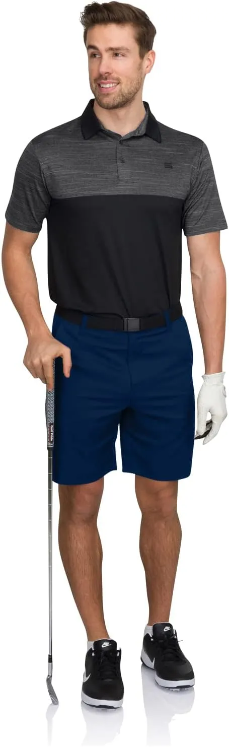 Cargo Golf Shorts for Men - Dry Fit, Large Pockets, Lightweight, Moisture Wicking, 4-Way Stretch