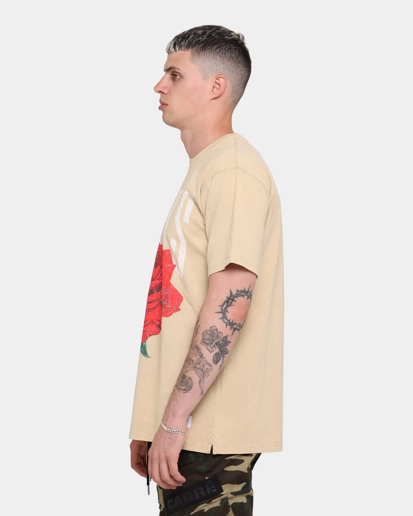 Carré Rose Vintage T-Shirt Stone