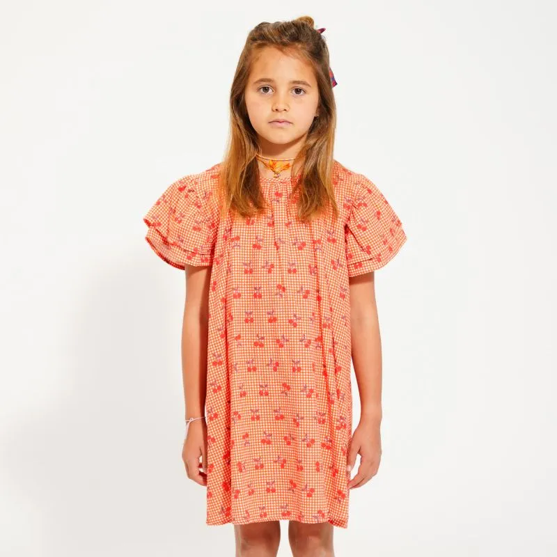Checked Dress - Red&white