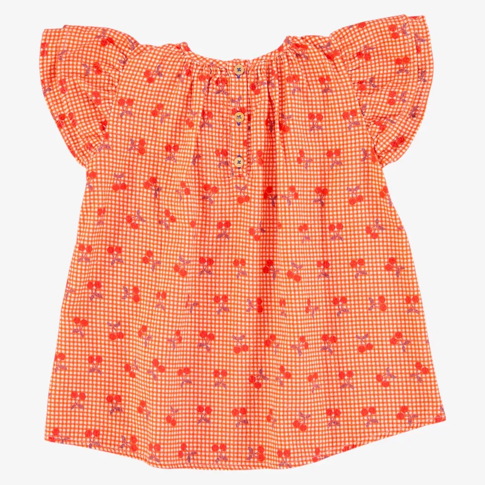 Checked Dress - Red&white