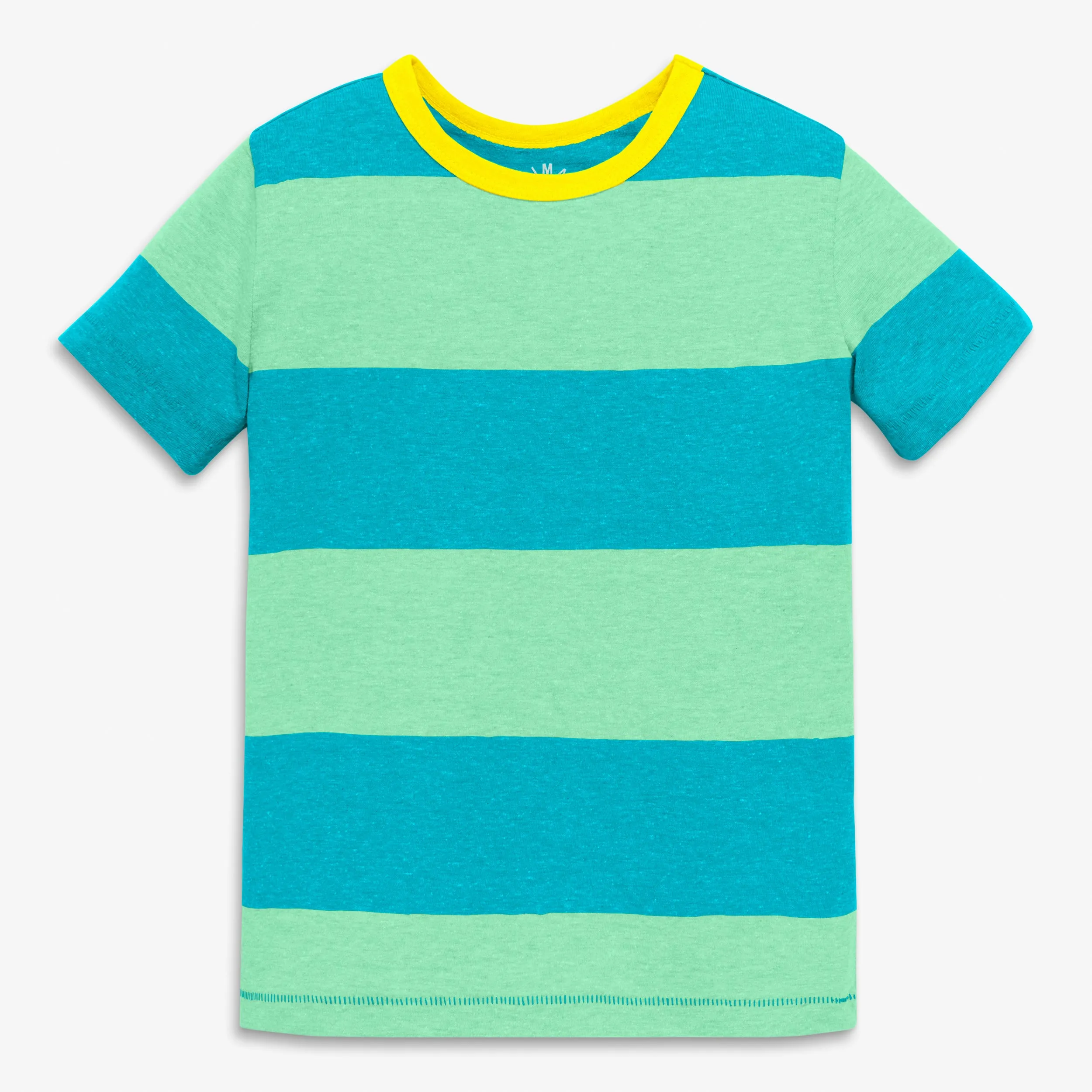 Clearance kids heathered rugby stripe tee