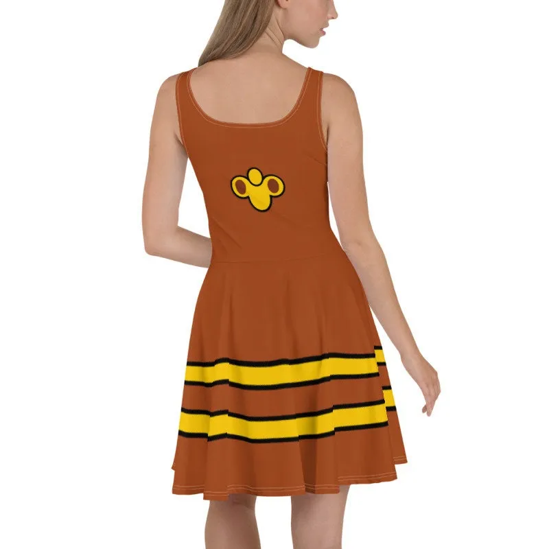 Cogsworth Inspired Skater Dress