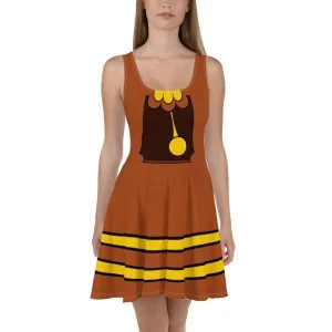 Cogsworth Inspired Skater Dress