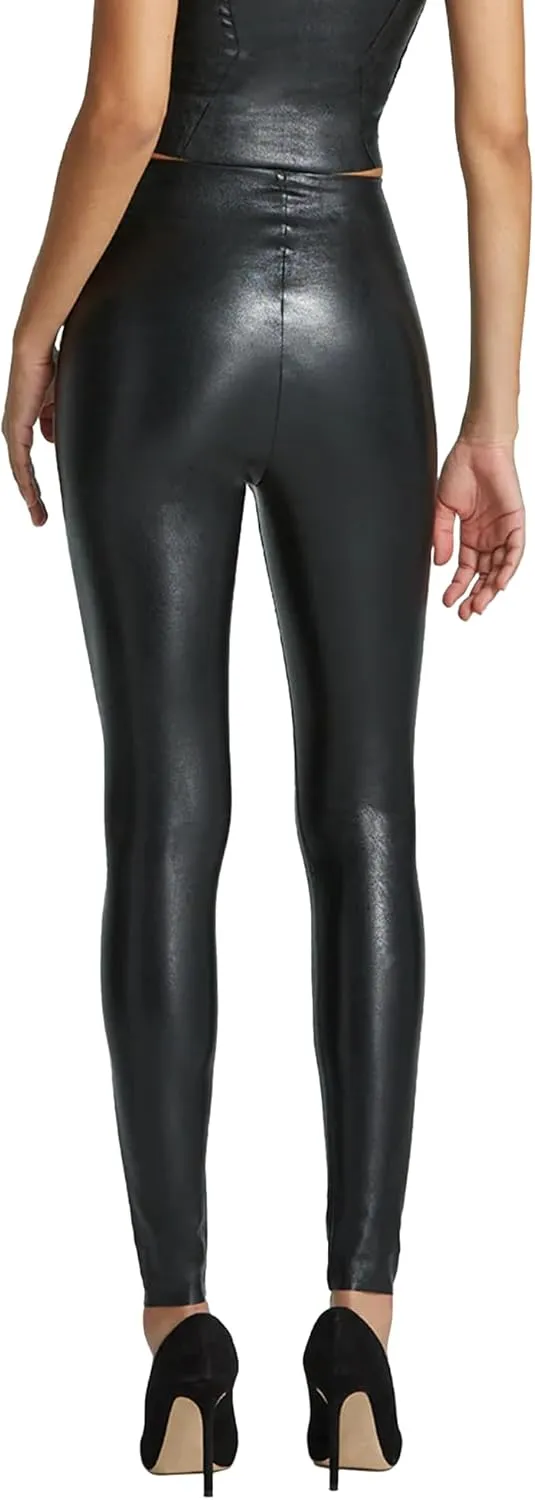 commando - Faux Leather Leggings | Sculpting Yet Soft & Flexible | Raw-Cut Finish | Machine Washable, Retains Shape & Color