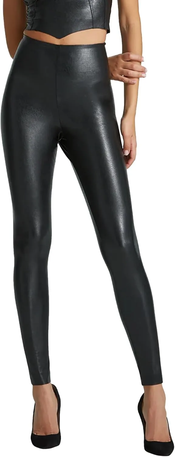 commando - Faux Leather Leggings | Sculpting Yet Soft & Flexible | Raw-Cut Finish | Machine Washable, Retains Shape & Color