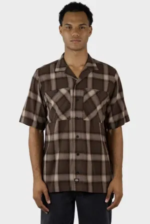 DICKIES DOWN SOUTH SHORT SLEEVE SHIRT - TIMBER BROWN