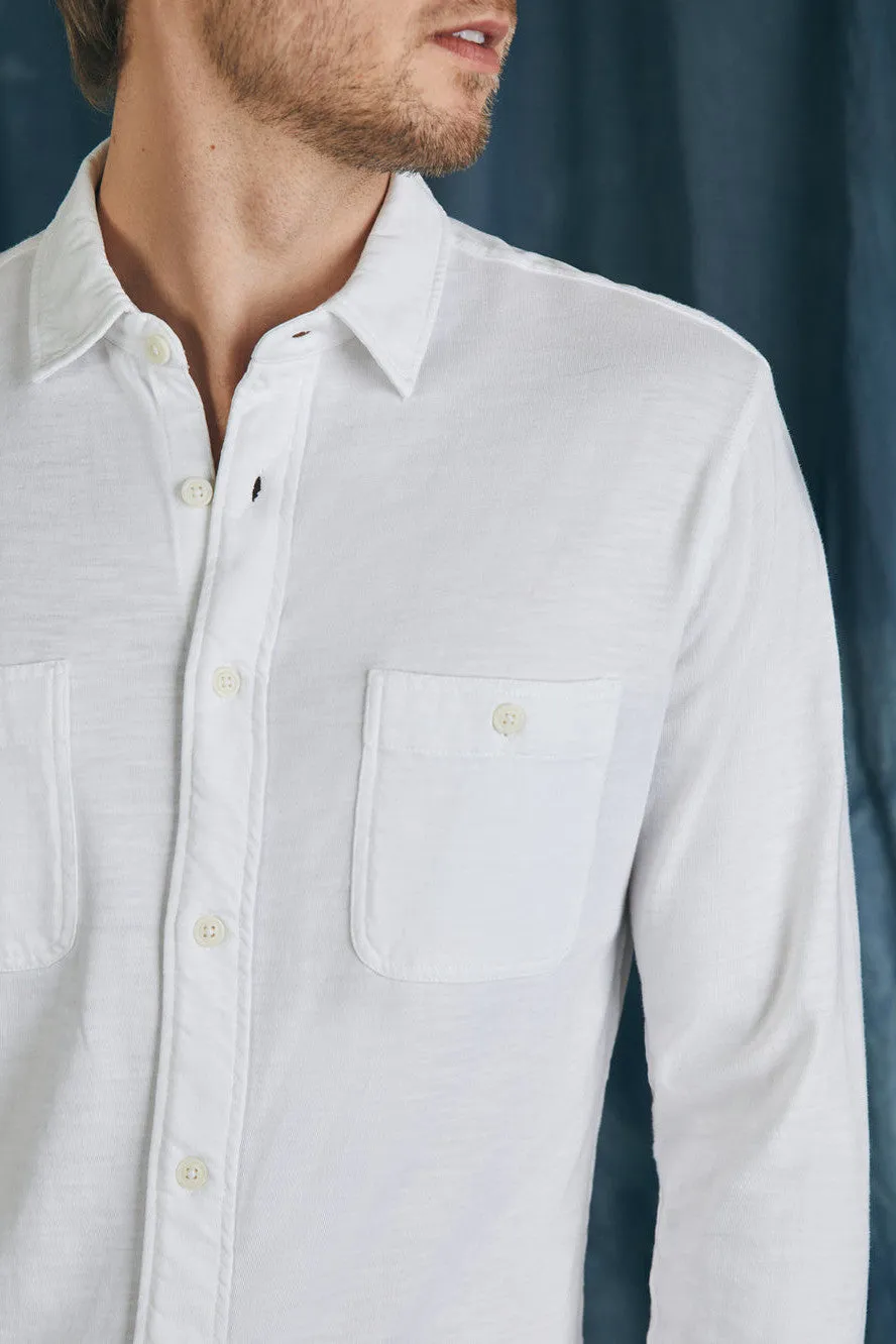 Faherty Sunwashed Knit Shirt Double Pocket