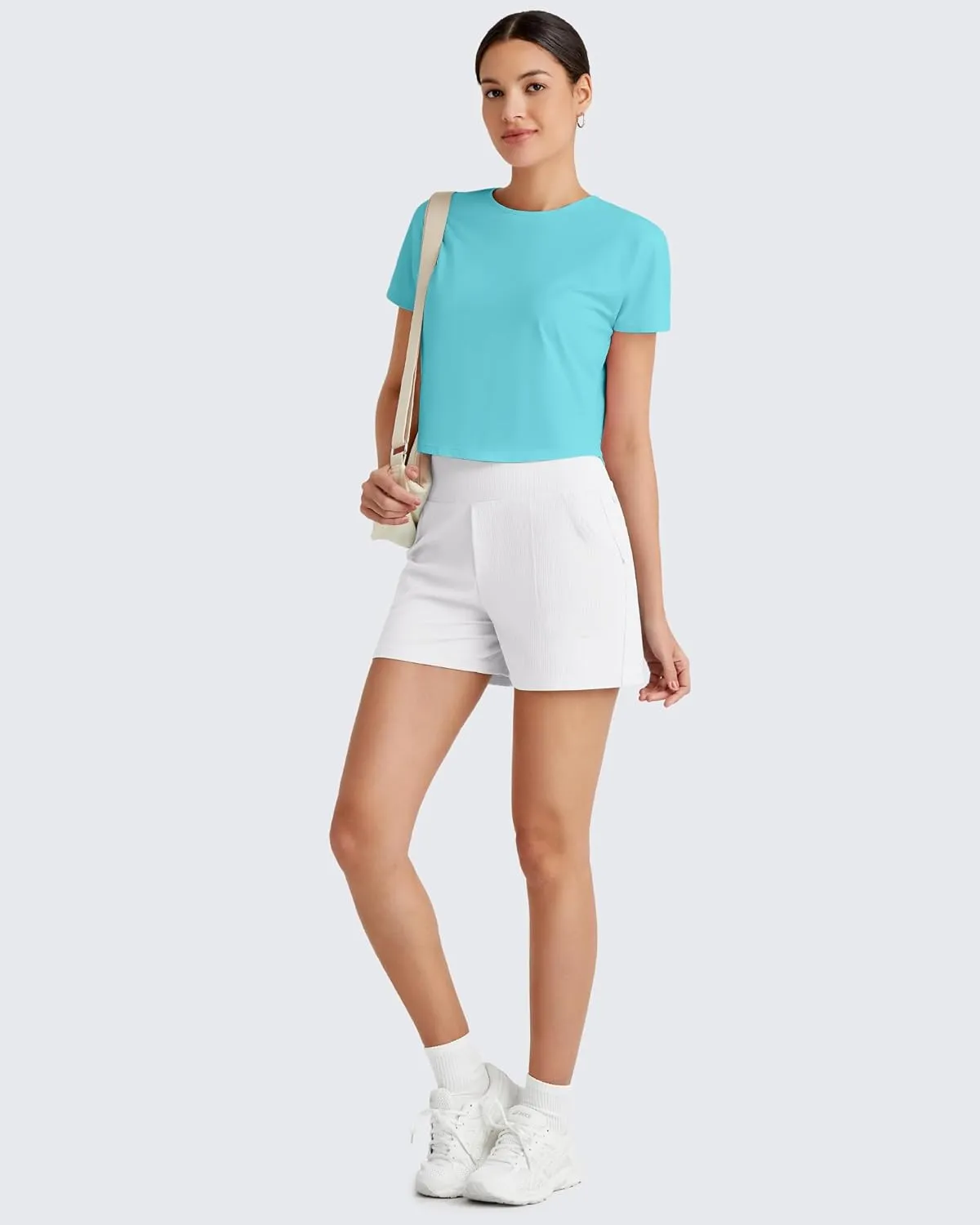 G4Free Lightbreeze Womens Workout Tops Batwing Sleeve Tees Loose Fit Athletic Gym Shirts Basic Yoga Tshirts Casual Summer
