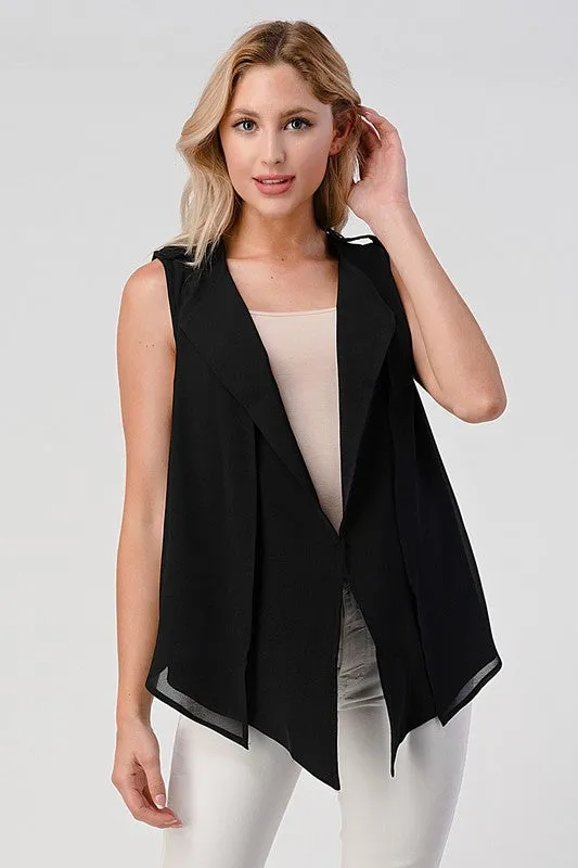 High low vest for women's