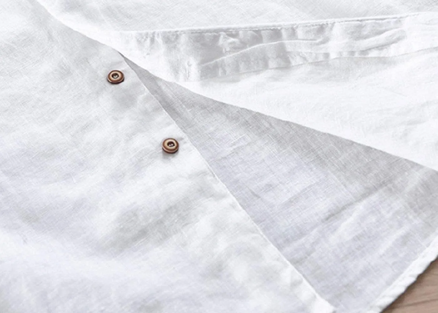 Icegrey Summer Linen Shirts Men Short Sleeve V-Neck T Shirt