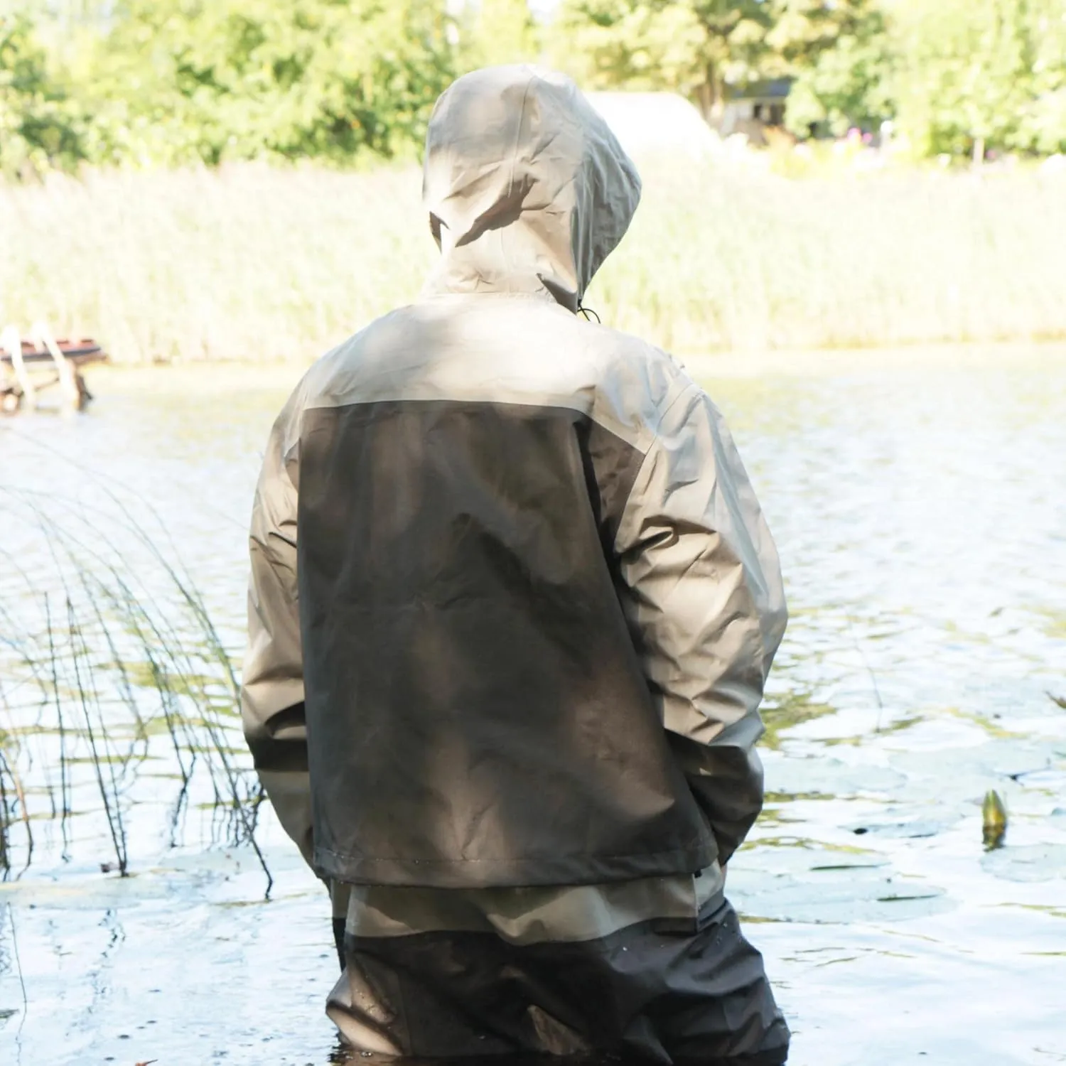 Kylebooker Fly Fishing Wading Jacket Outdoor Activities Waterproof Wader Jackets for Men and Women