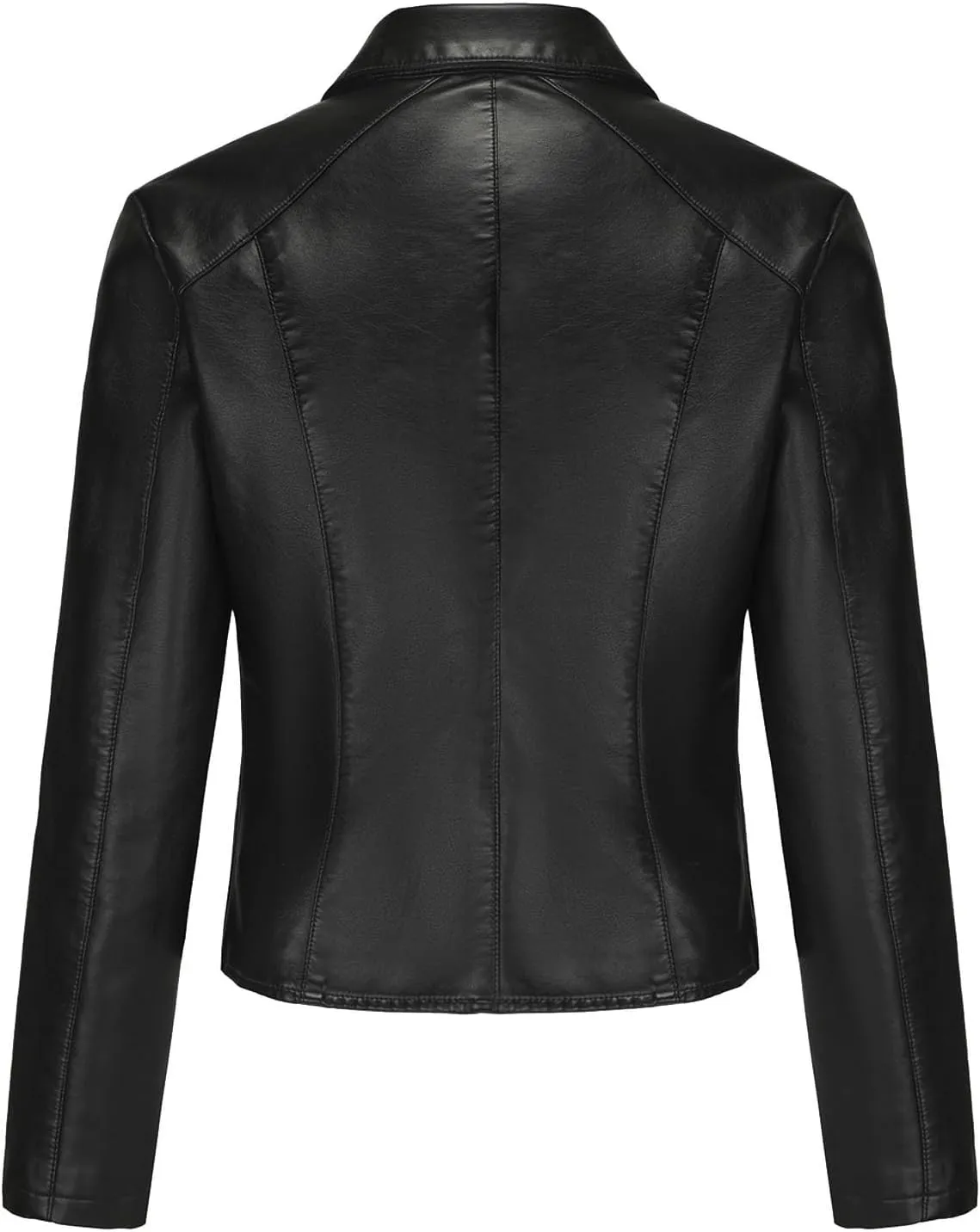 Leather Clothes Fashion Thin Coat Shirts for Girls Women's Leather Jacket Cardigan Button