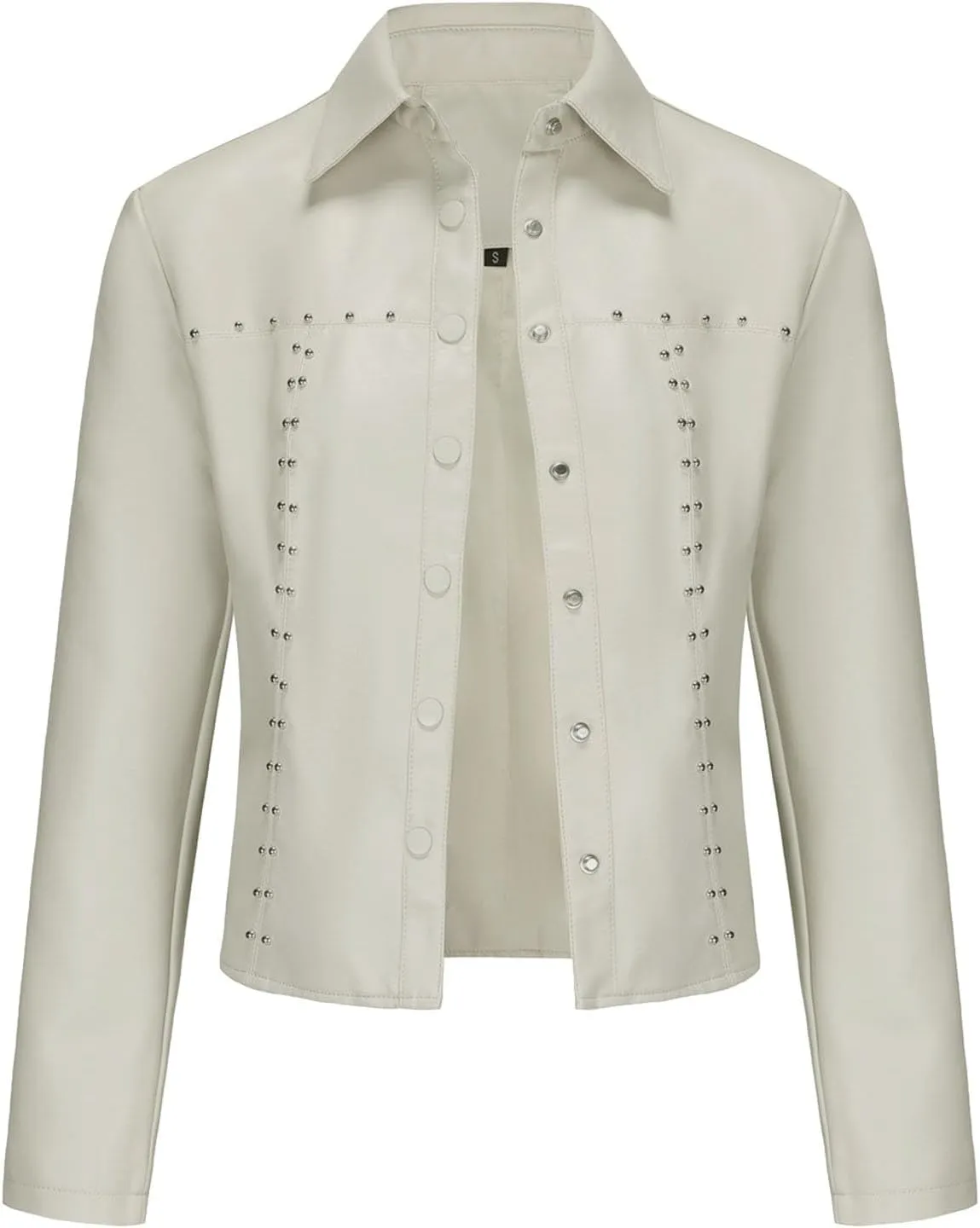 Leather Clothes Fashion Thin Coat Shirts for Girls Women's Leather Jacket Cardigan Button