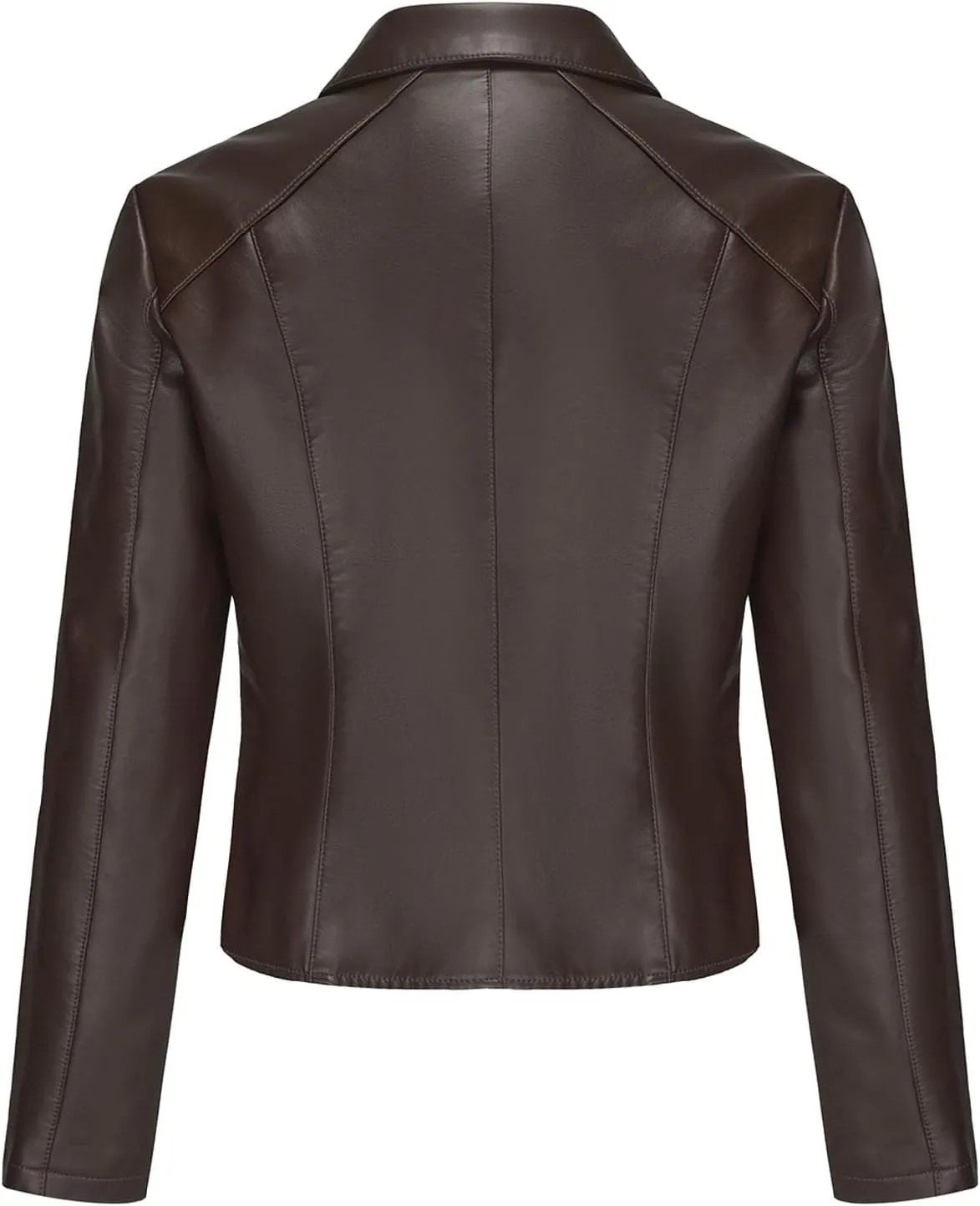 Leather Clothes Fashion Thin Coat Shirts for Girls Women's Leather Jacket Cardigan Button