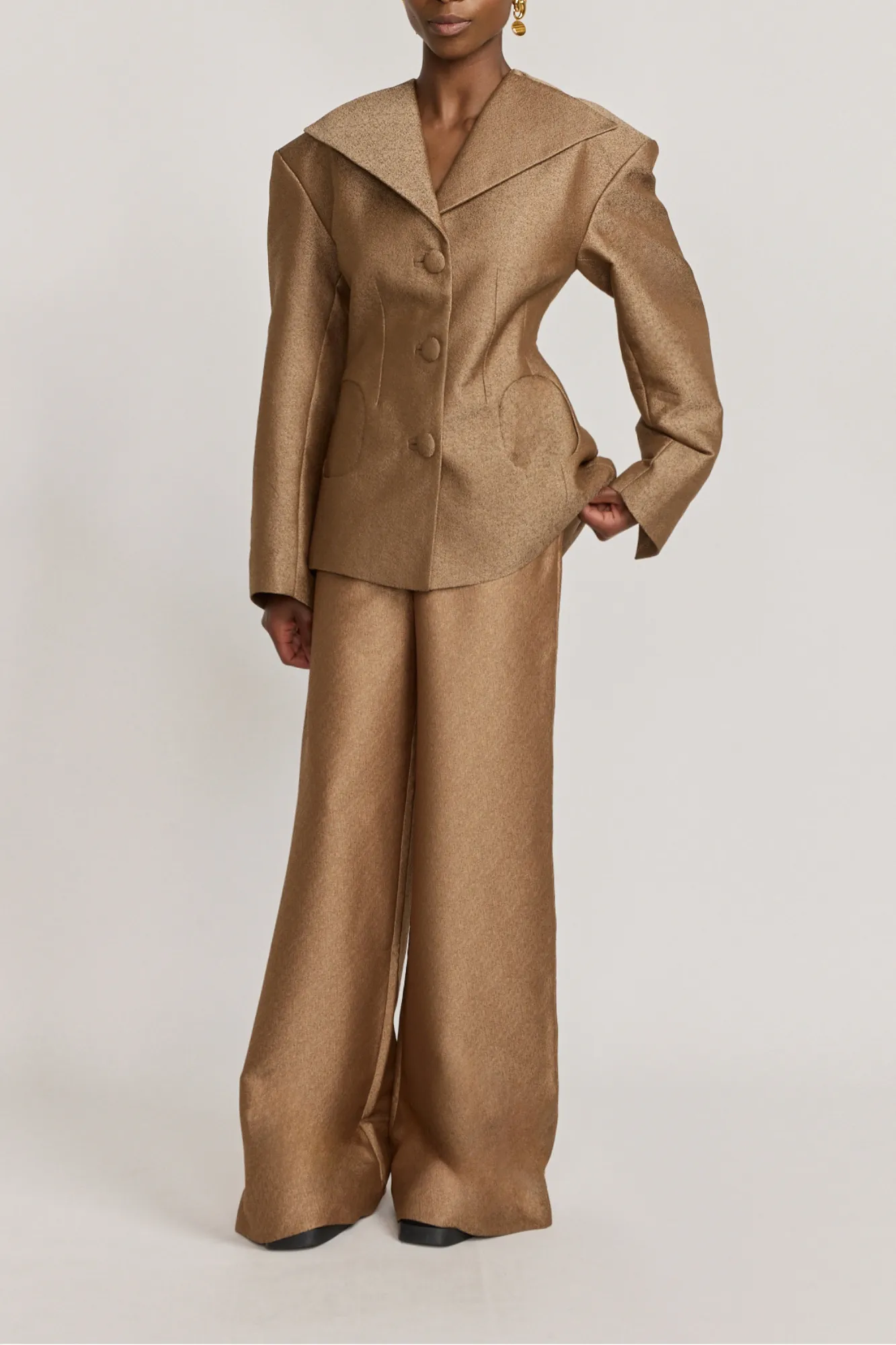 LENORE CREPE SPECKLED BEIGE