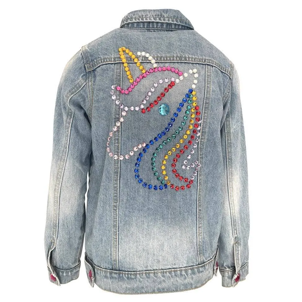 Light Bright Unicorn Denim Jacket