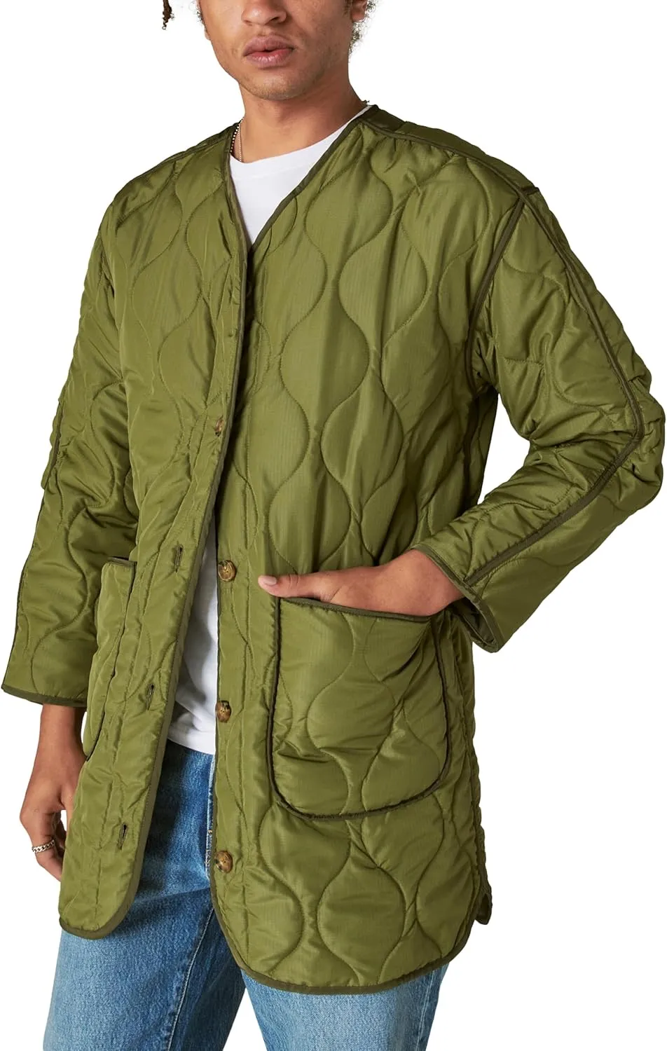 Lucky Brand Women's Longline Quilted Liner Jacket