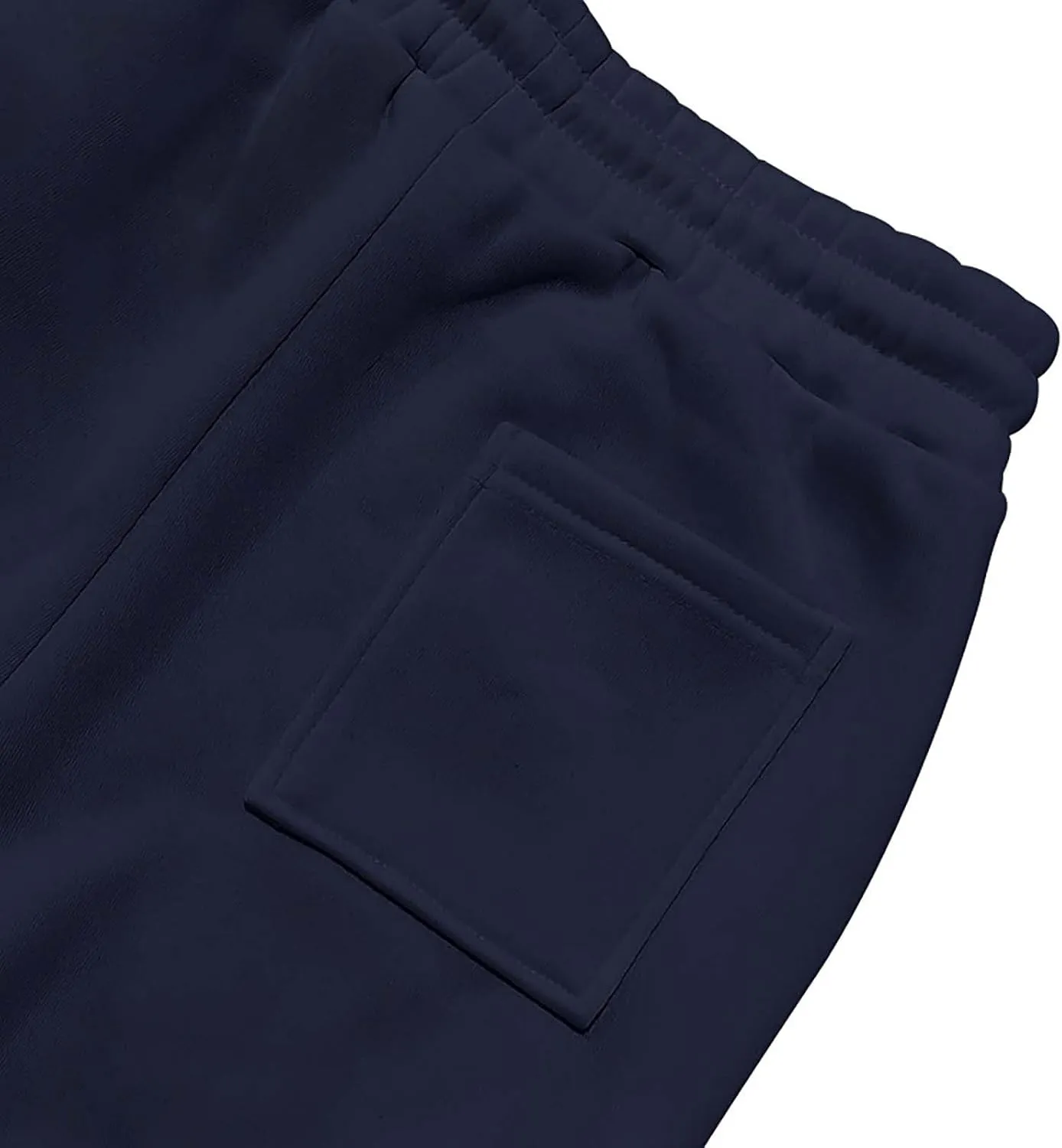 Mens Hiking Cargo Pants Large Elastic Waist Pants with Multi-Pocket Fit Drawstring Wide Trousers