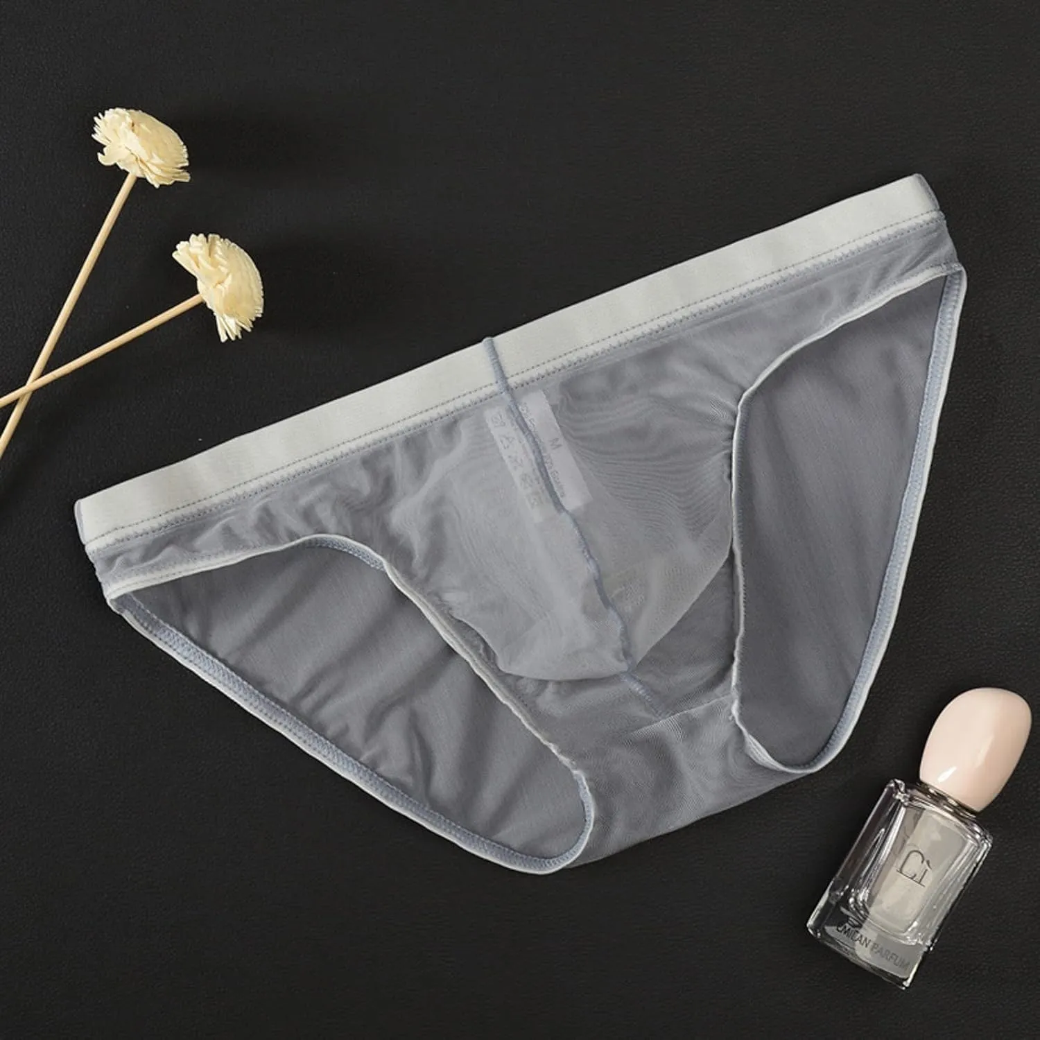 Mens Ransparent Thong Thin Mesh Sexy Underwear
