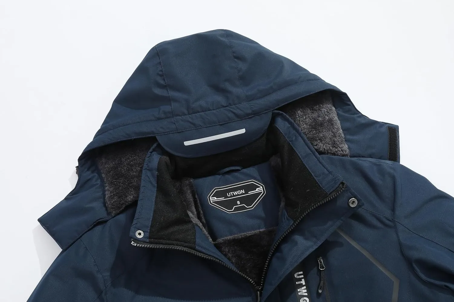 Men's Ski Jacket Winter Warm Snow Coat Waterproof Windbreaker Hooded Work Outerwear Snowboarding Jackets