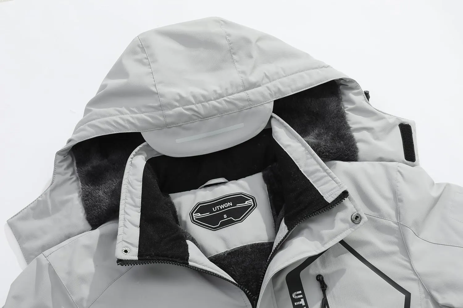 Men's Ski Jacket Winter Warm Snow Coat Waterproof Windbreaker Hooded Work Outerwear Snowboarding Jackets