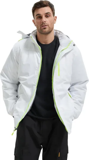 Mens Skiing Jacket Waterproof windproof Rain Jackets with Hood