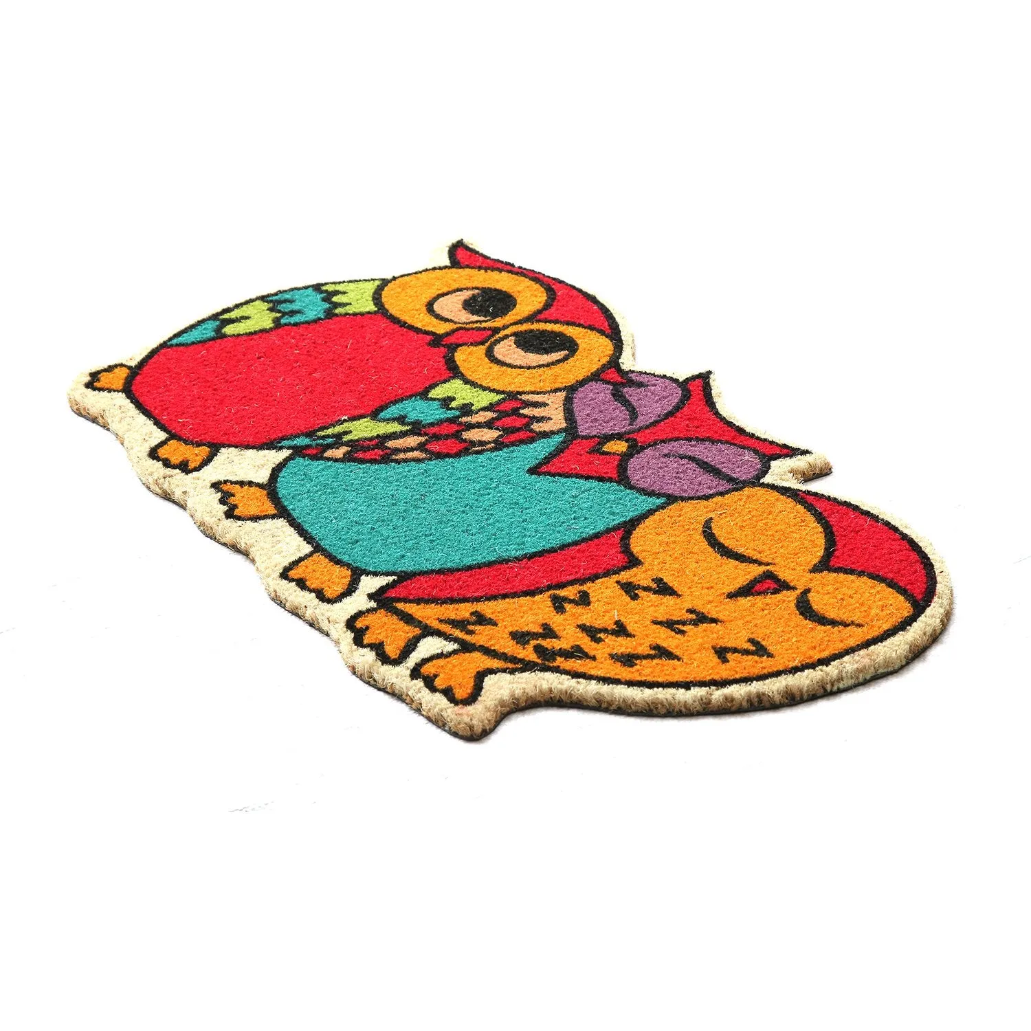 OnlyMat Owl Shape Coir Floor Mat