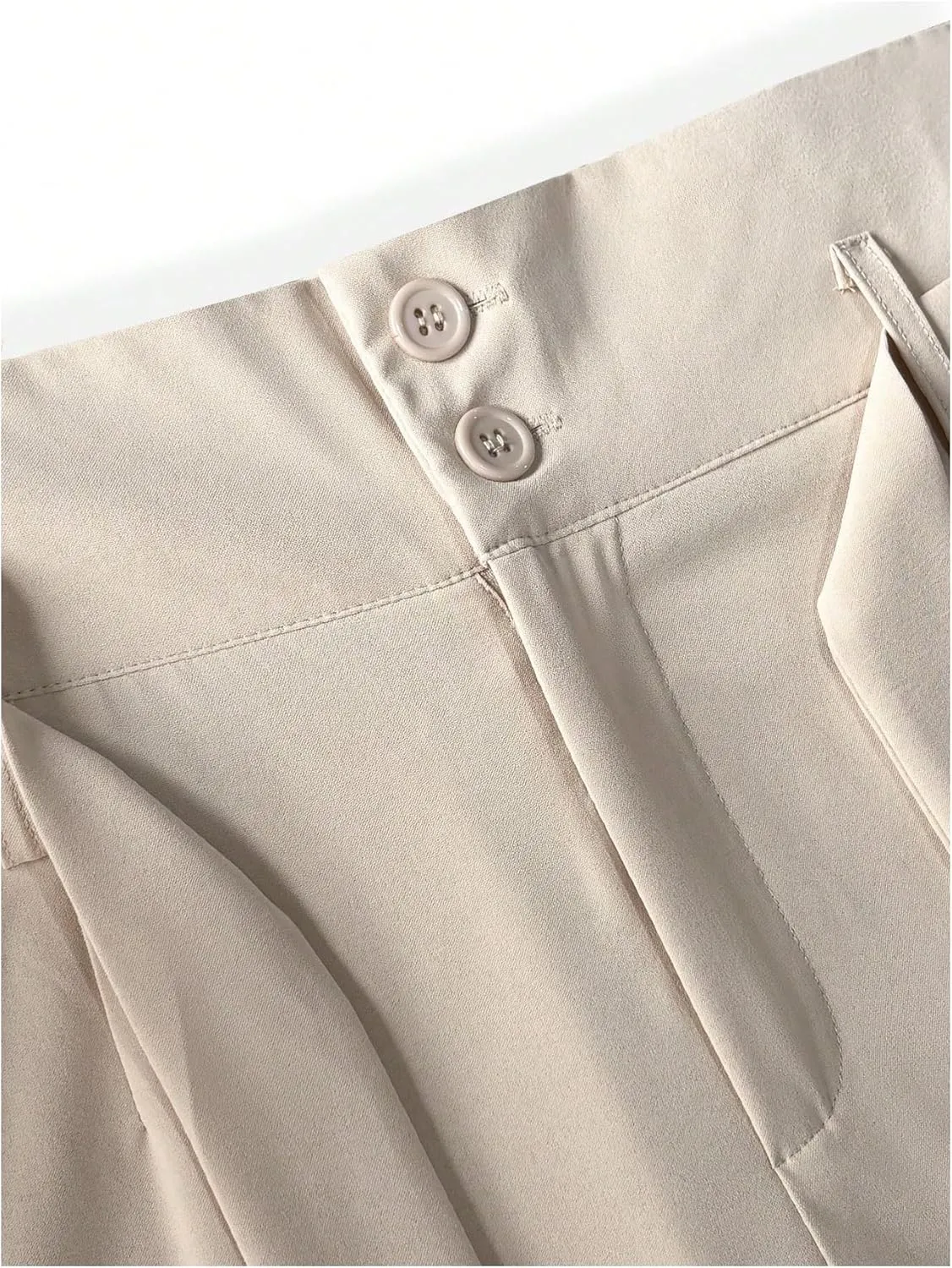 OYOANGLE Men's Elastic Waisted Wide Leg Long Pants Tie Front Belted Loose Casual Trousers with Pockets