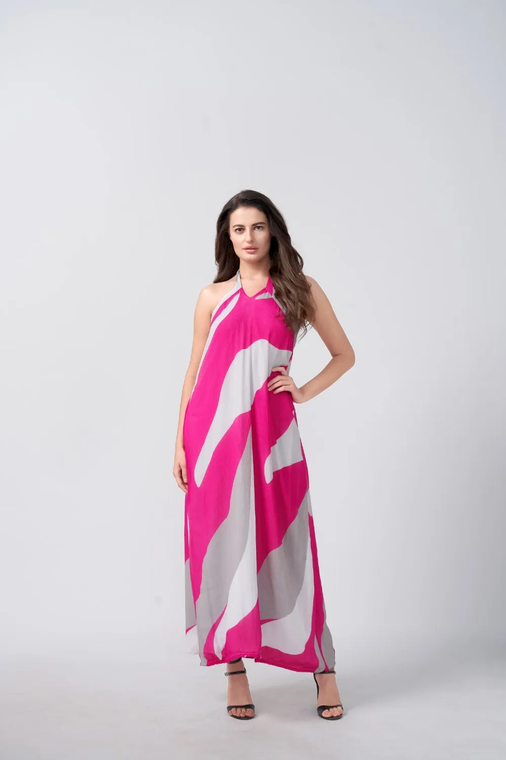 Pink Zephyr Halter Elegance