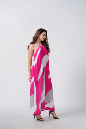 Pink Zephyr Halter Elegance