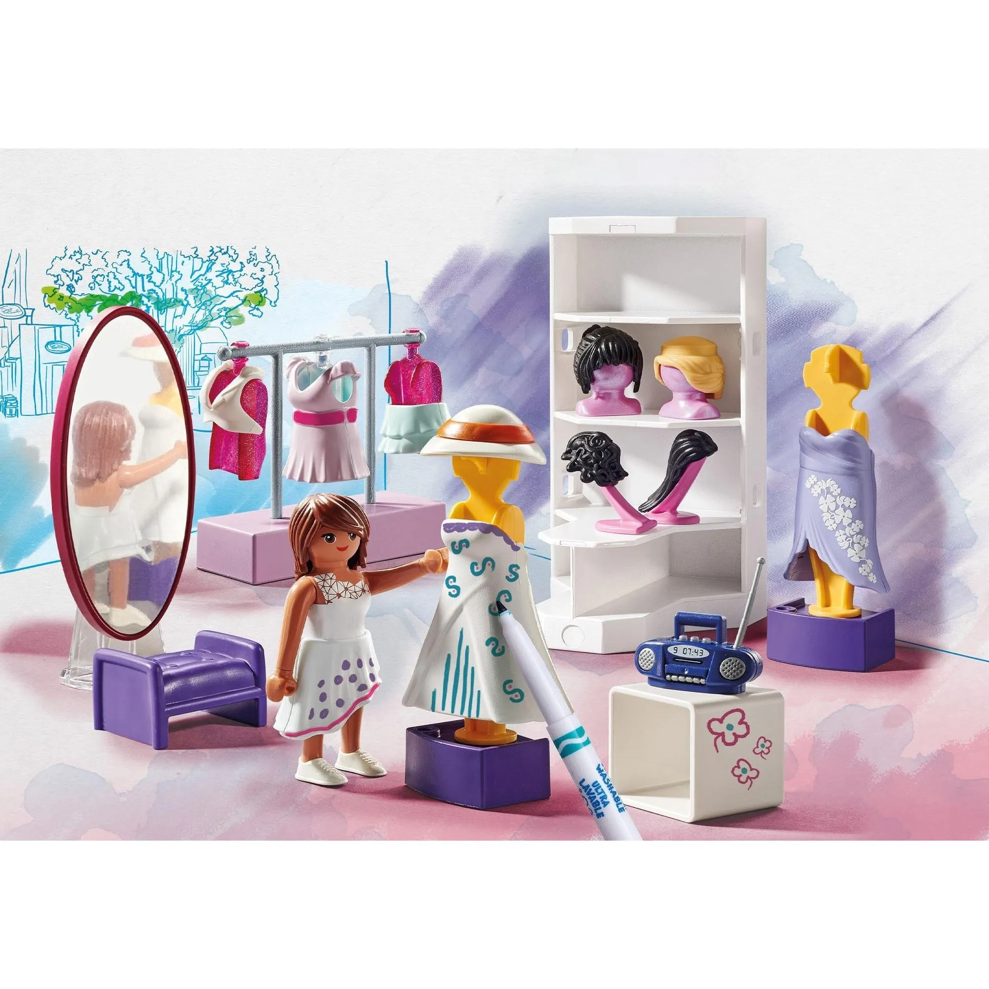 Playmobil Color: Dressing Room 71373