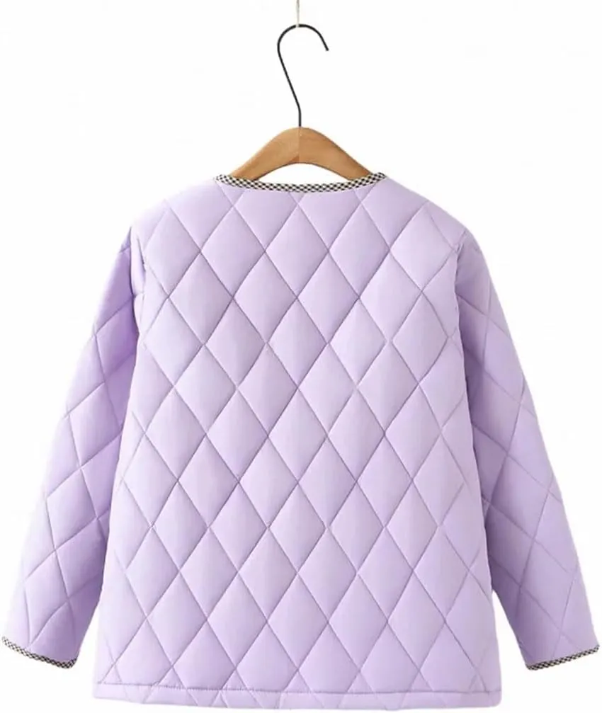 Plus Size Women Parka Autumn Winter Casual Loose Thin Contrast Color Cotton-Padded Coat