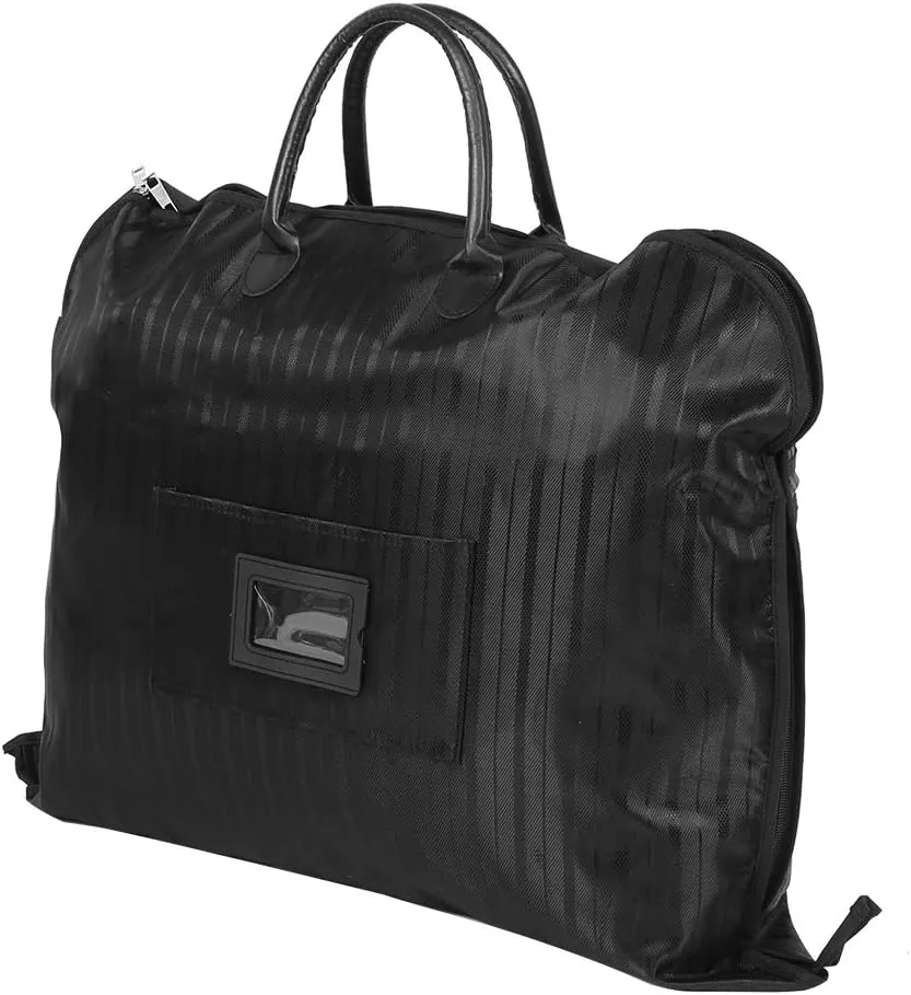 Restokki Waterproof Business Suit Travel Storage Bag, Mens Suit Travel Bags, Garment Hanging Clothes Protector Carrier, Waterproof,Perfect for Business Travel/Husband Gifts(Black)