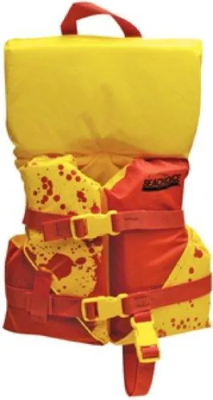 Seachoice Dlx Childs Life Vest Red/Yellow w/Pop-Up Pillow 50-86110 | 25