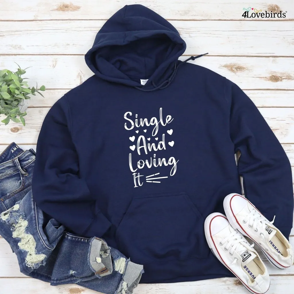Single and Loving it & Lovers United - Matching Outfits Set for Couples, Perfect Valentine Gift