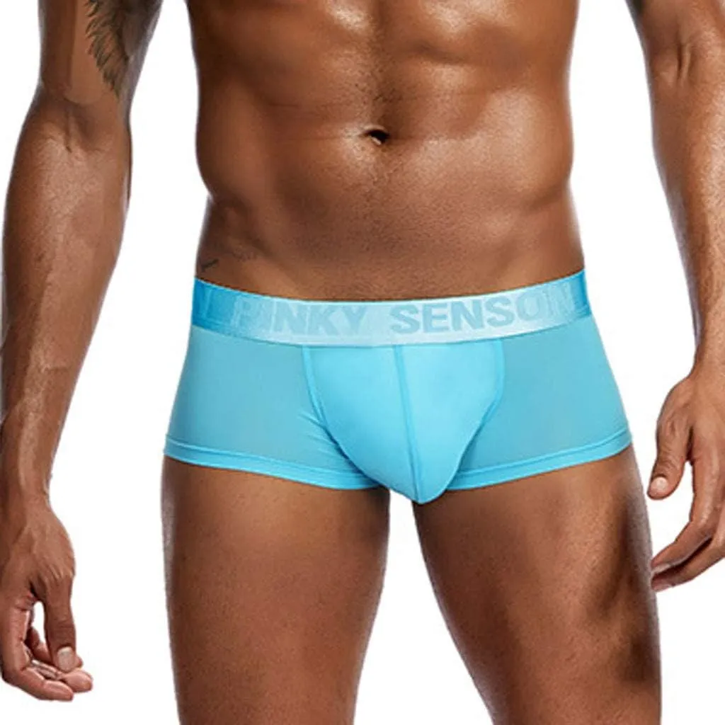 Solid Pouch Shorts Men -thin Color Underwear Underpants Briefs Men's underwear Head Underwear Men