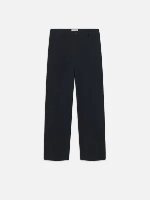 Straight Leg Chino Trousers -- Dark Navy