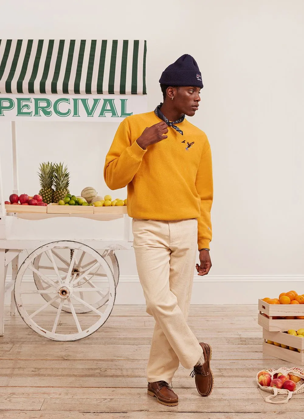 Swooping Eagle Sweatshirt | Champion and Percival | Ochre