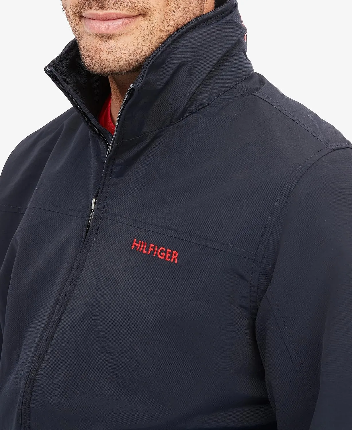 Tommy Hilfiger Men's Lightweight Waterproof Regatta Bomber Jacket