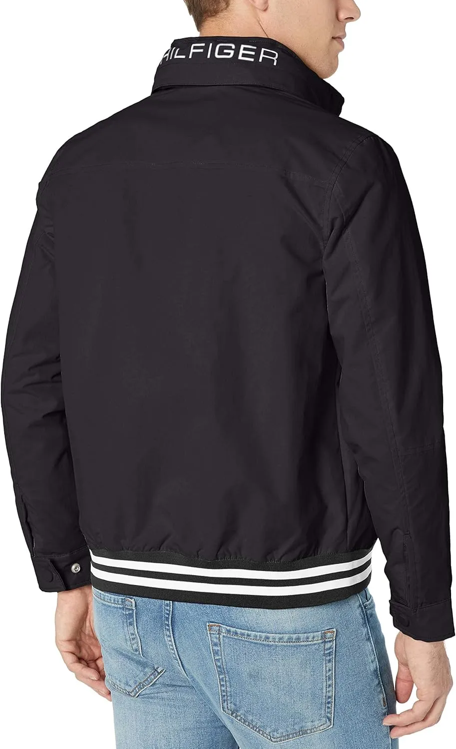 Tommy Hilfiger Men's Lightweight Waterproof Regatta Bomber Jacket
