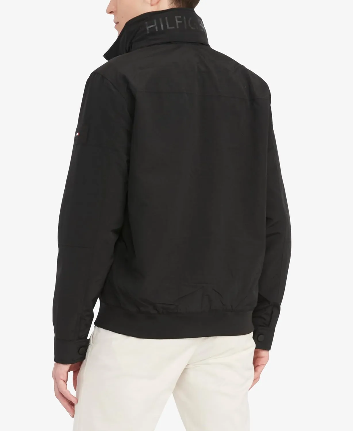 Tommy Hilfiger Men's Lightweight Waterproof Regatta Bomber Jacket