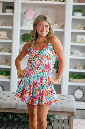 Tropicana Ruffle Mini Dress