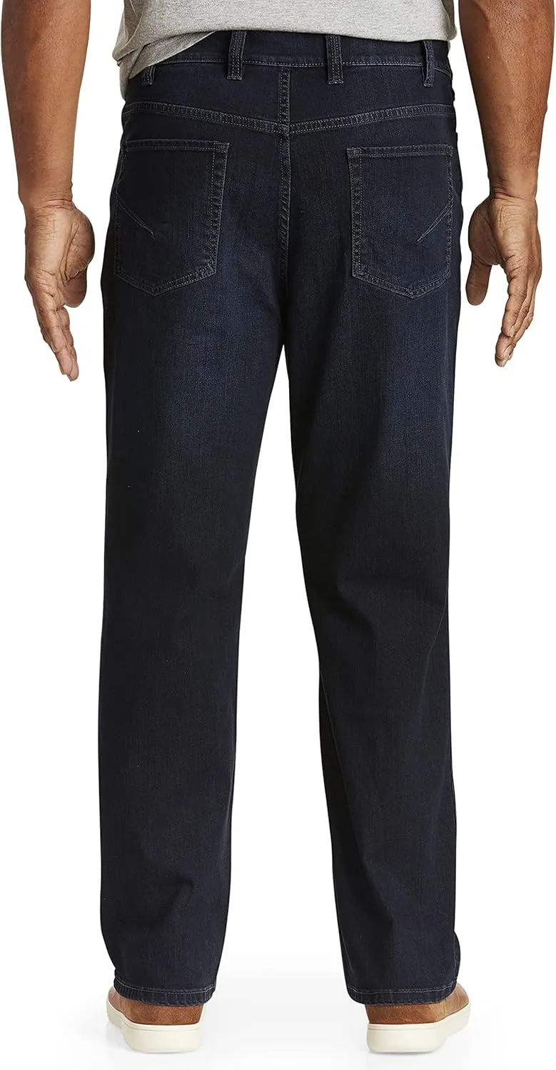 True Nation by DXL Big and Tall Relaxed-Fit Stretch Jeans, Cali Cool