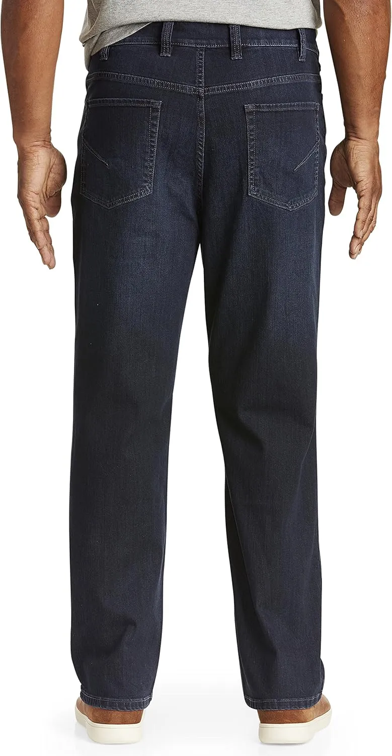 True Nation by DXL Big and Tall Relaxed-Fit Stretch Jeans, Cali Cool